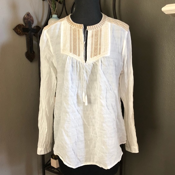 J. Crew Tops - J. Crew Long Sleeve Cotton Tunic